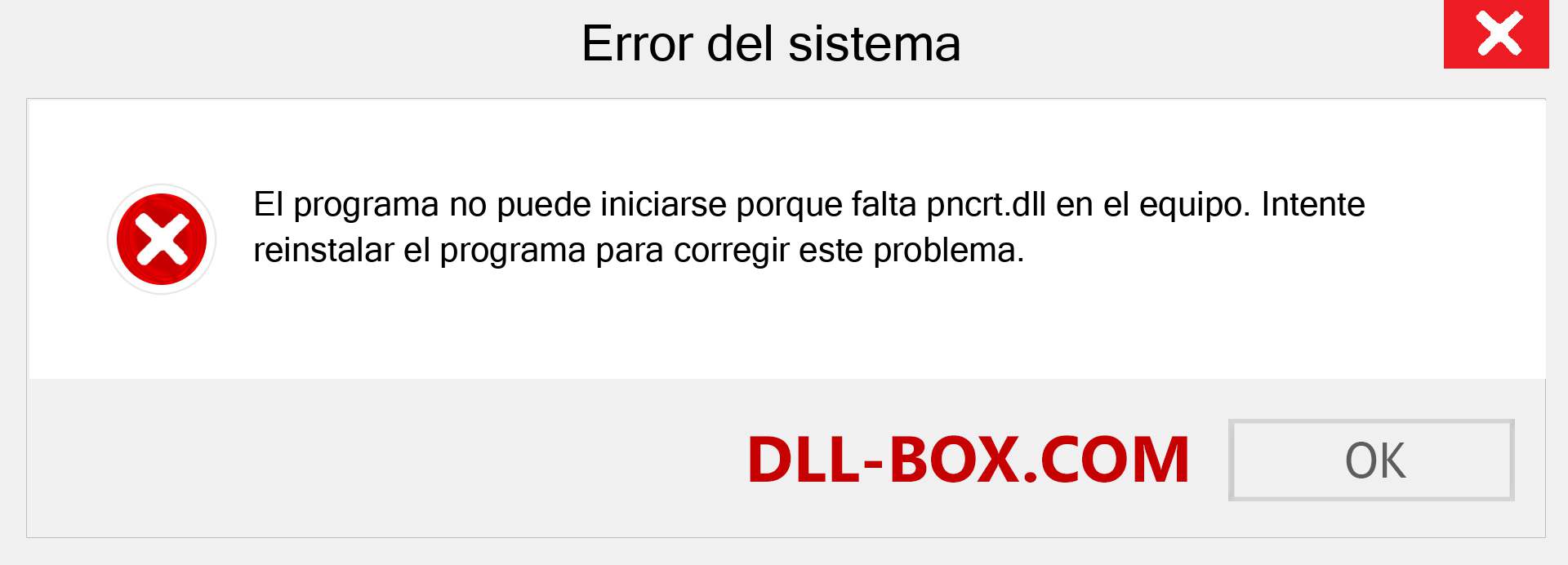 ¿Falta el archivo pncrt.dll ?. Descargar para Windows 7, 8, 10 - Corregir pncrt dll Missing Error en Windows, fotos, imágenes